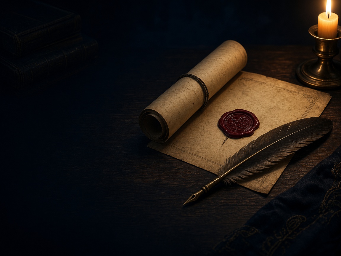 Quill and sealed amendment scroll